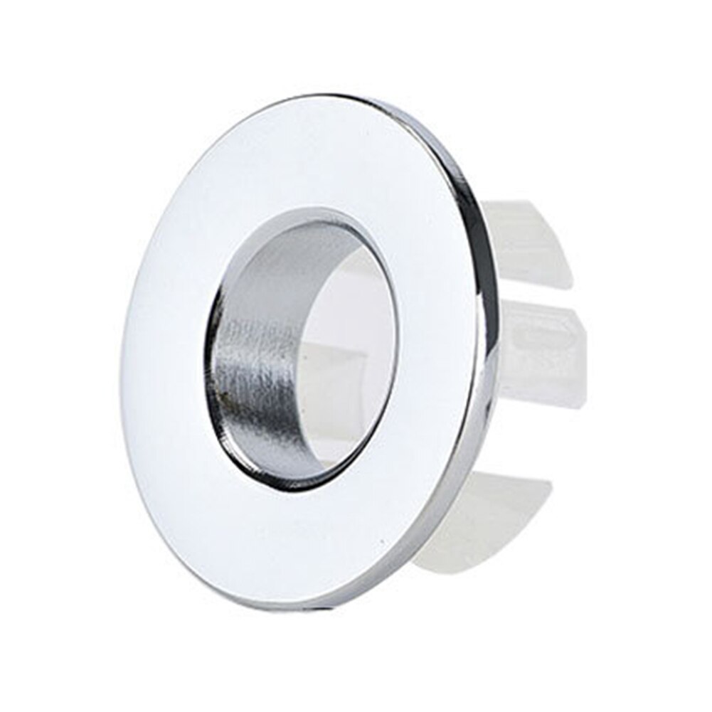 Gootsteen Gat Ronde, Badkamer Wastafel Wastafel Overloop Cover Aanrecht Decoratie Reserve Gat Ring Badkamer Thuis Benodigdheden voor Badkamer(Zilver