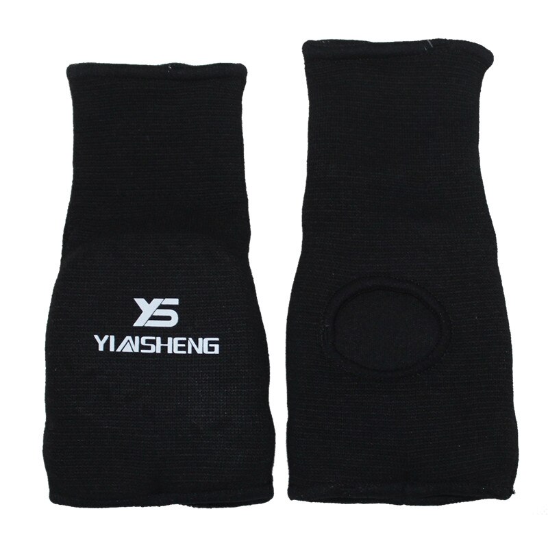 Fri storlek karate muay thai handskar palmskydd mma kampsport händerskydd tkd skyddsboxar boxning grappling redskapsdynor svart