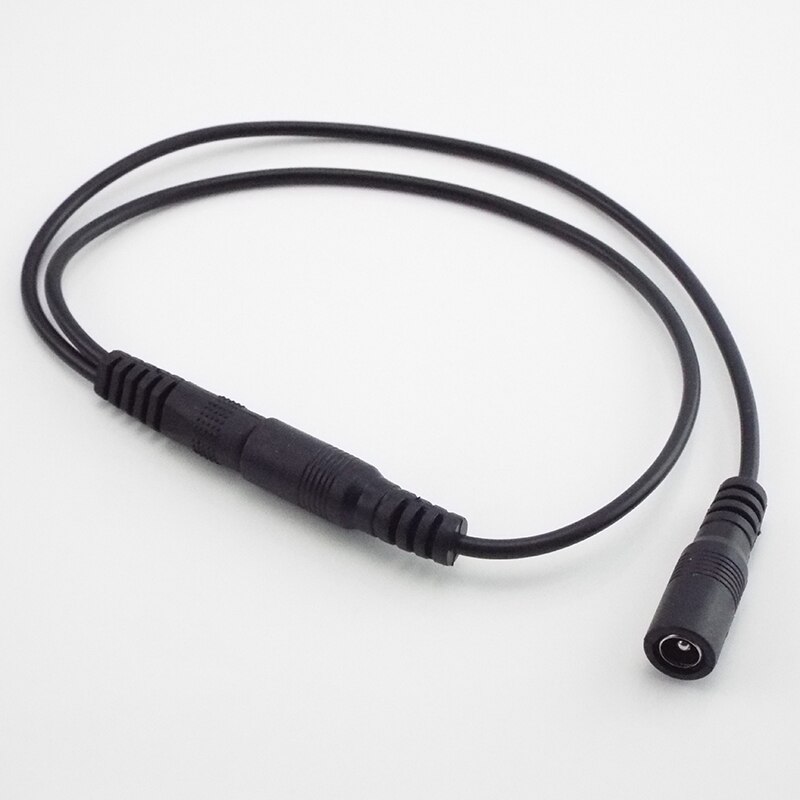5.5mm*2.1mm 1 han  to 2 hun stik stik dc strøm splitter kabel til cctv led strip lys strømforsyning adapter