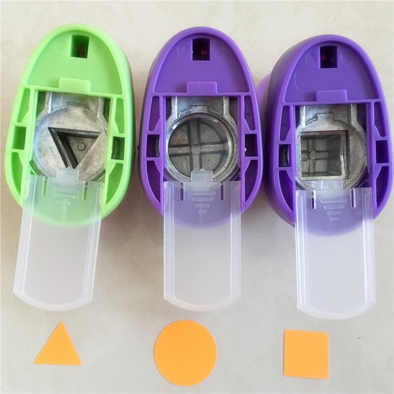 Triangle and Circle and Square Shape 1 inch craft punch set Geometry Scrapbook DIY Paper Cutter Hole Punches 3PCS