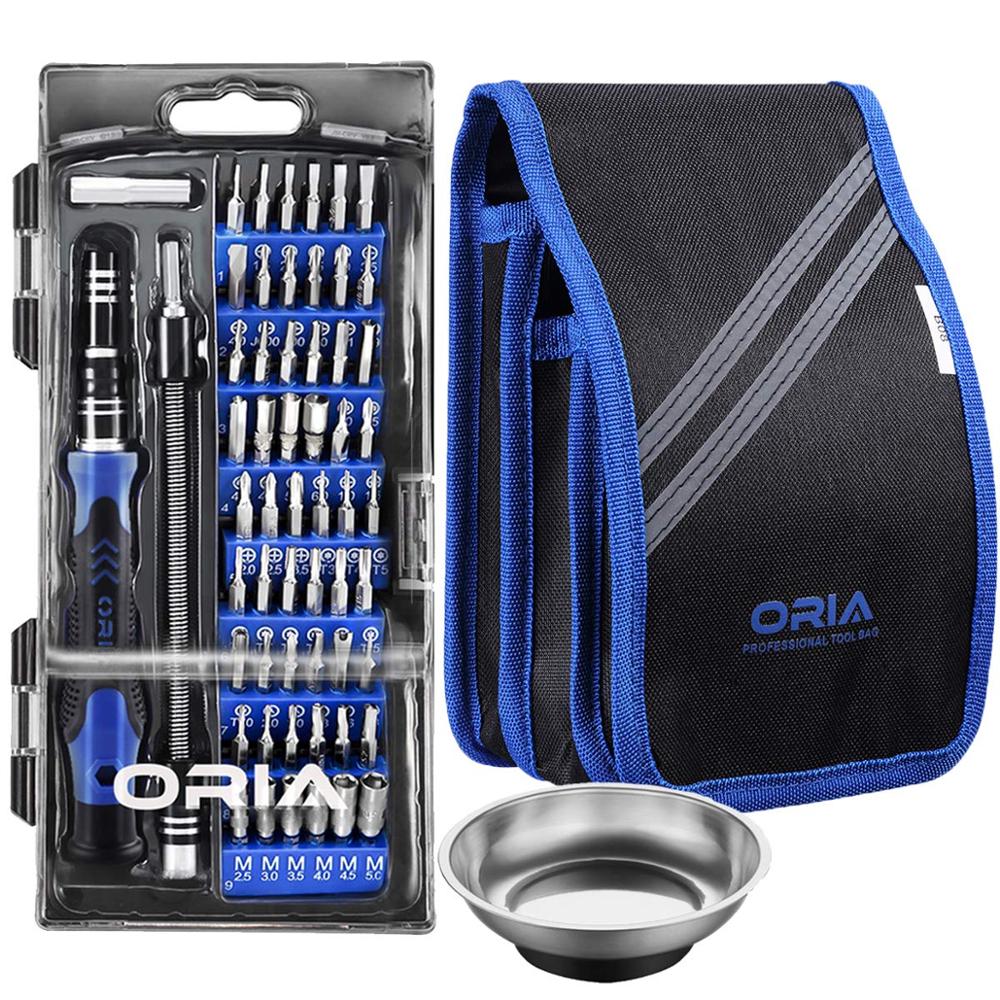 ORIA Precisie Schroevendraaier Bit Set 80-in-1 Magnetische Schroevendraaier Kit Repair Tool Kit met Draagbare Tas Elektronica reparatie Tool