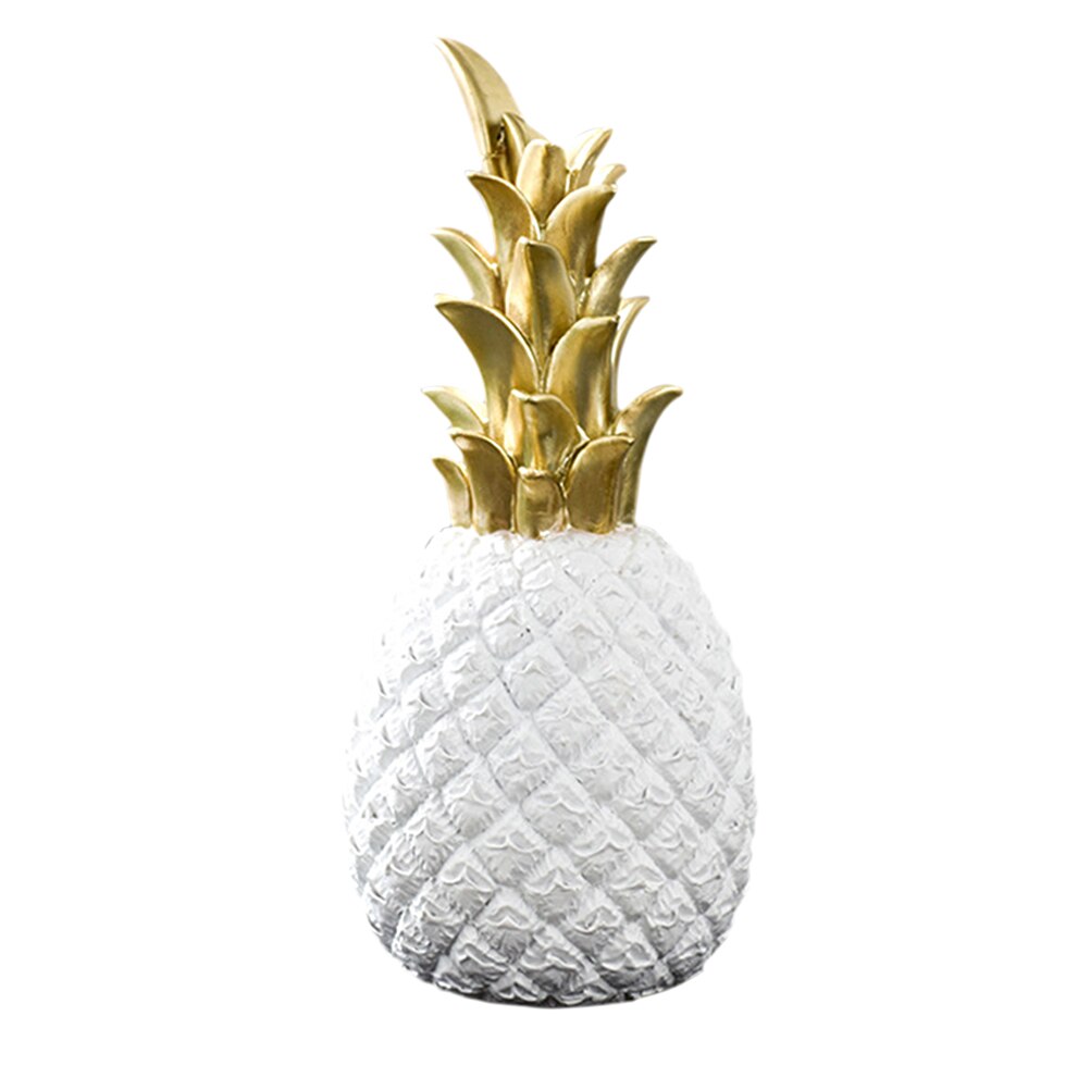 nordisk moderne hjem innredning gylden ananas vin skap vindu skrivebord vise rekvisitter hjem dekorasjon tilbehør: L / Hvit