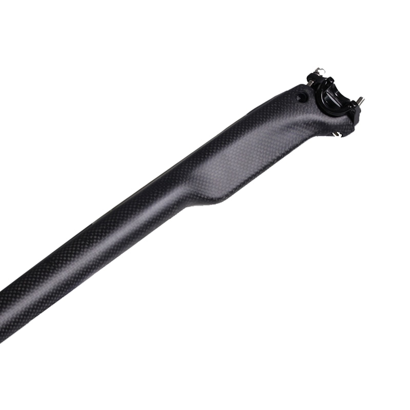 ZNIINO keine Logo 20mm Kohlenstoff versetzt Sattelstütze 27,2/30,8/31,6*350/400mm schwarz Kohlenstoff Fahrrad Radfahren Teile MTB/Straße sattelstütze 3K matt