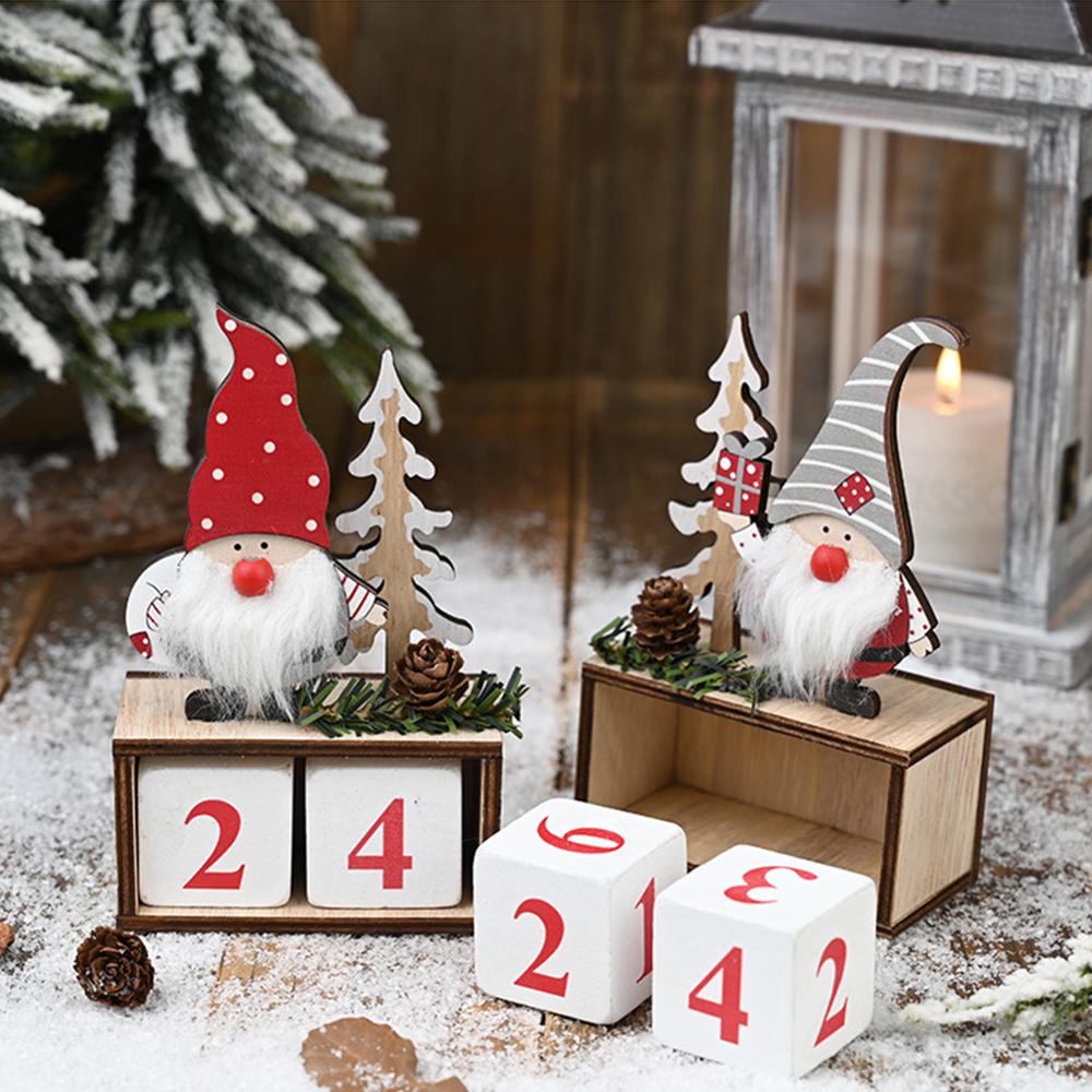 Kerstkalender vrolijke kerstversieringen voor thuis noel kerstmis jaar kerstman poppen elf deco kerst
