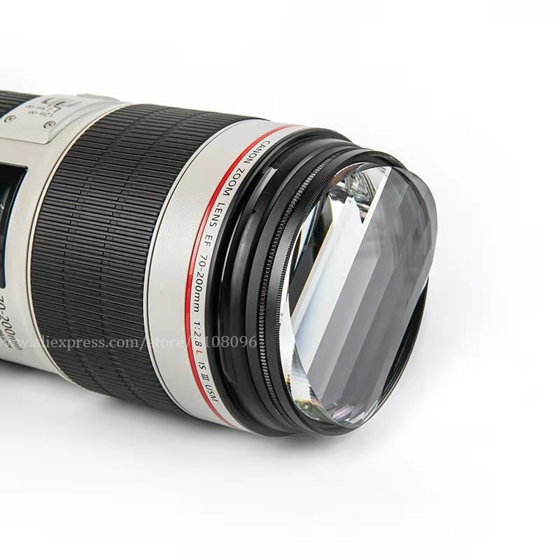 Filtro giratorio de 77mm, Prisma de Linner Variable, número de objetos de disparo, efecto de película, accesorios SLR, vidrio óptico