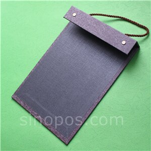 Swatch StackBook Cover A4, fabric samples cards holder textile material collection stack book leather flip fold display binder: purple / without front cover