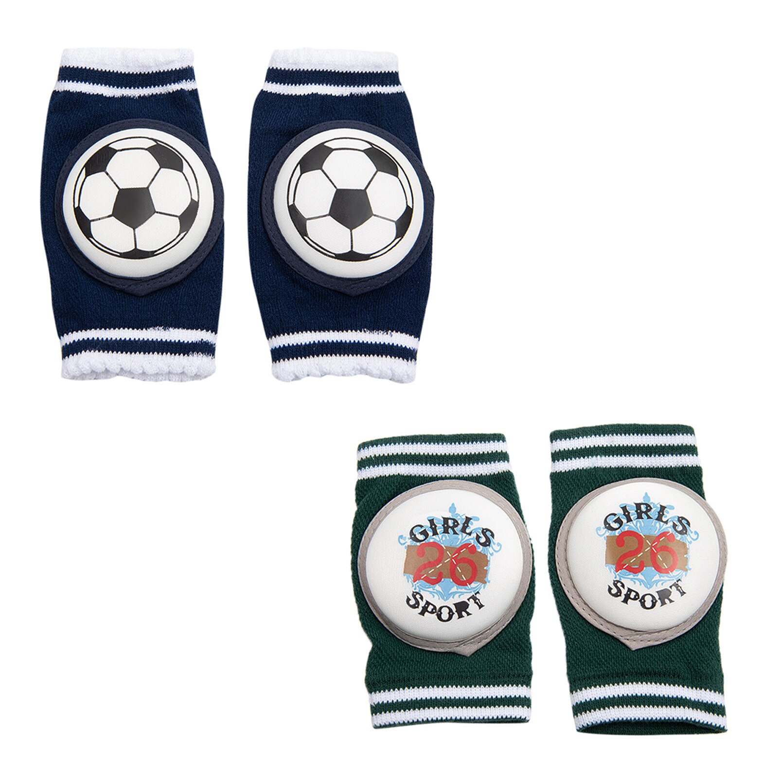 2 paia ginocchiere per bambini sicurezza per bambini cuscino gomito strisciante neonati scaldamuscoli per bambini supporto per ginocchio protettore ginocchiera L3: C