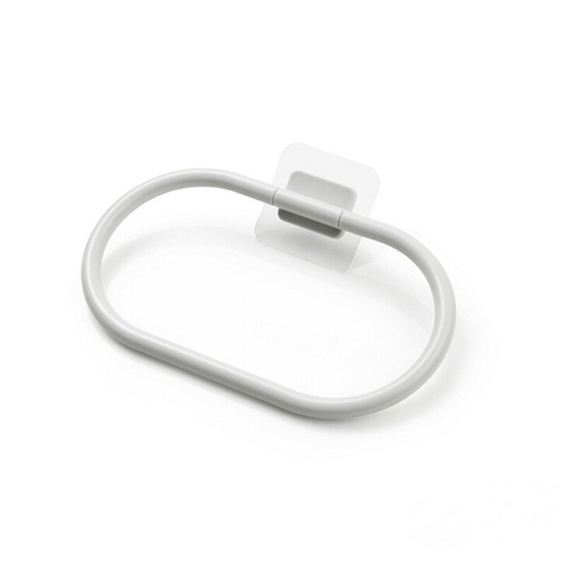 Grey Perforated Towel Rack Kitchen Seamless Wipe Rack Storage Rack Bathroom Kitchen Cabinet Hanger