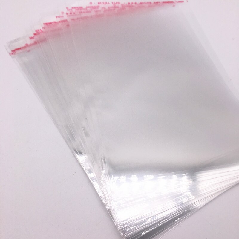 Sac en plastique Transparent avec joint auto-adhésif pour la fabrication de bijoux, sac en plastique, emballage en Poly de violoncelle, sac OPP