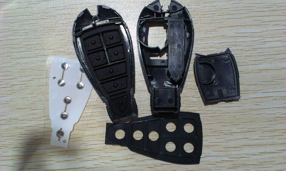 Smart Remote Key Shell 3+1 Button Keyless Entry Fob for Dodge Chrysler + With Uncut Blade 4 Buttons FOB Case