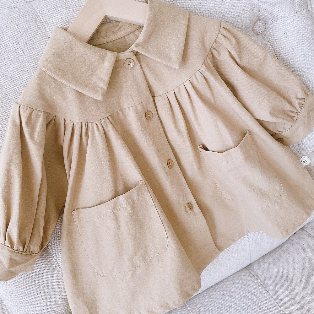 Baby girls jacket casual trench coats Kids Cotton Casual Jackets Children Clothes 0-8age