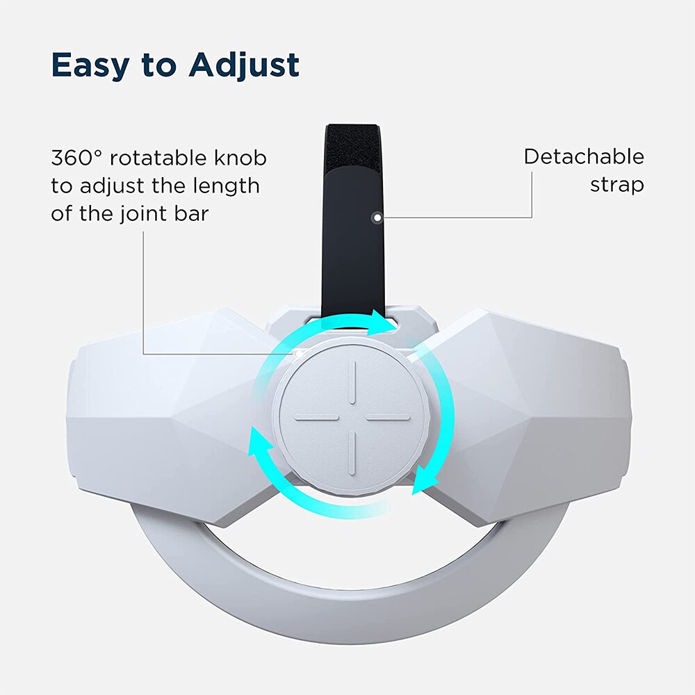 For Oculus Quest 2 Halo Strap Adjustable VR Increase Supporting Force Improve Comfort Elite Strap For Oculus Quest 2 Accessories