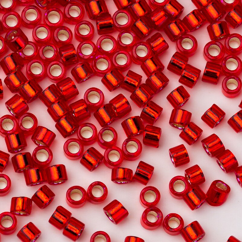 Taidian miyuki delica frøkugler 11/0 krystal 1.3*1.6mm perler smykker perle håndværksartikler til indfødte miyukiaddict 5g ca. 1000 stk.