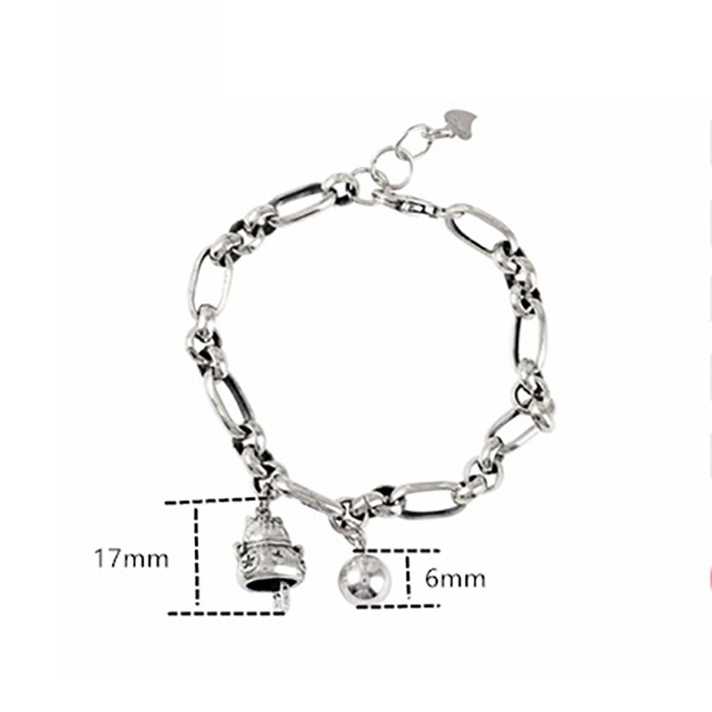 Foxanry 925 Sterling Zilveren Leuke Lucky Katten Armband Voor Vrouwen Mode Vintage Thai Zilveren Dikke Ketting Verjaardag Sieraden