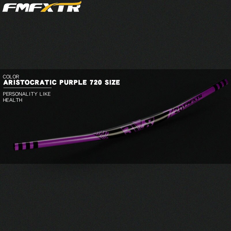 Aluminiumlegering fietsstuur mtb xm dh downhill racefiets stuur stijging stuur 10 graden backsweep 31.8*720/780mm: 720mm paars