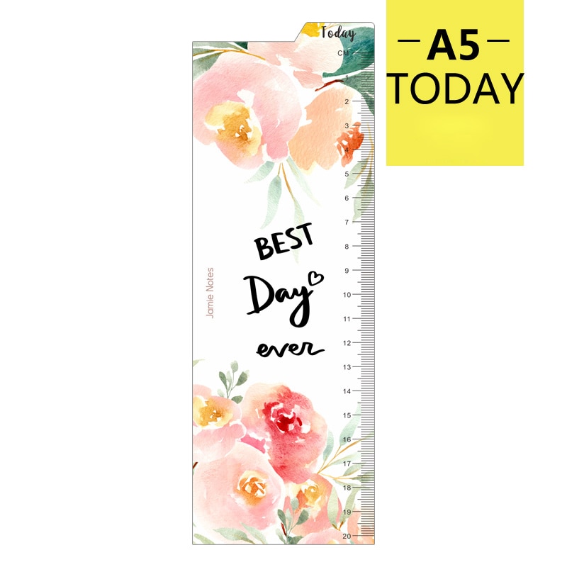 Libreta Original con de flores, 6 archivador con agujeros separadores para libreta, regla de marcador de índice para Dokibook, planificador en espiral, A5A6