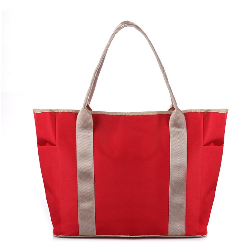 Ankommling Hand Luiertas Multifunctionele Mode Koreaanse Stijl Mama Bag Classic Verkoop Zwangere Vrouwen Moederschap Pakket: Bright Red  with Shoulder Strap