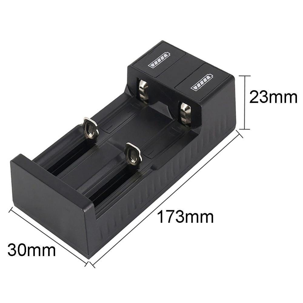 Universele 2 Slot Batterij Usb Lader Slimme Laadstroom 3.7V Voor 18650 Charger Oplaadbare Batterijen Li-Ion 18650 26650 14500