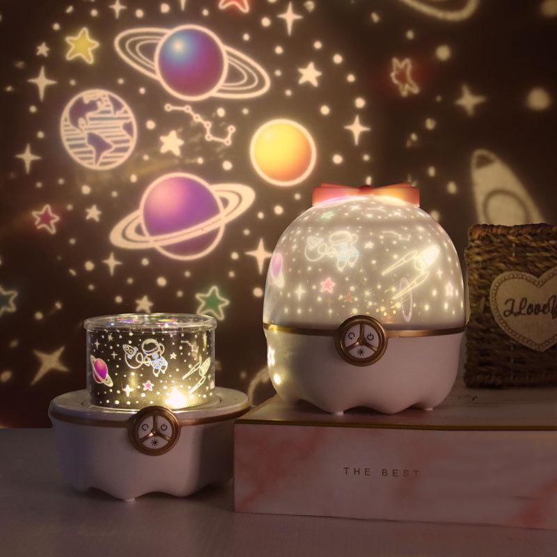 Star Night Light Projector Constellation Night Lamp Bedroom Nightlight Kids Baby Children Room Light Bluetooth Speaker Music