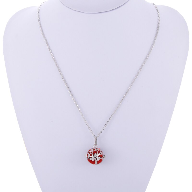 Arbre de vie cage d'aromathérapie diffuseur collier médaillon pendentif parfum huile essentielle collier médaillon d'aromathérapie Cage de perles