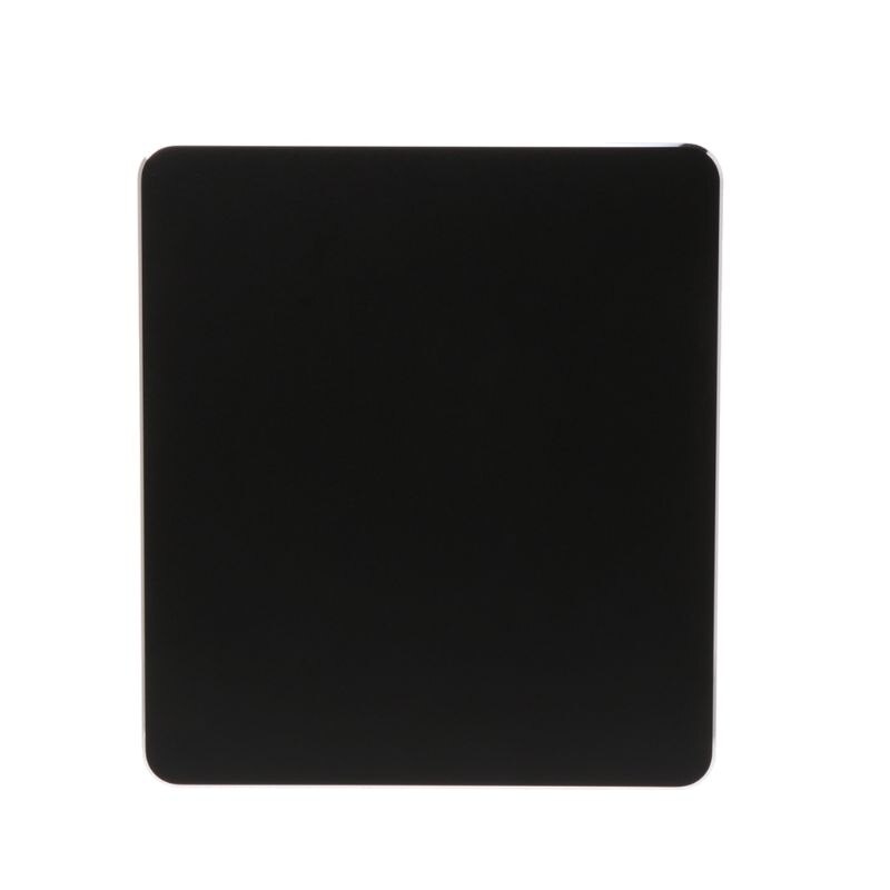 Aluminum Alloy Pad with Non-Slip Rubber Bottom Mouse Pad Anti slip Mousepad: black