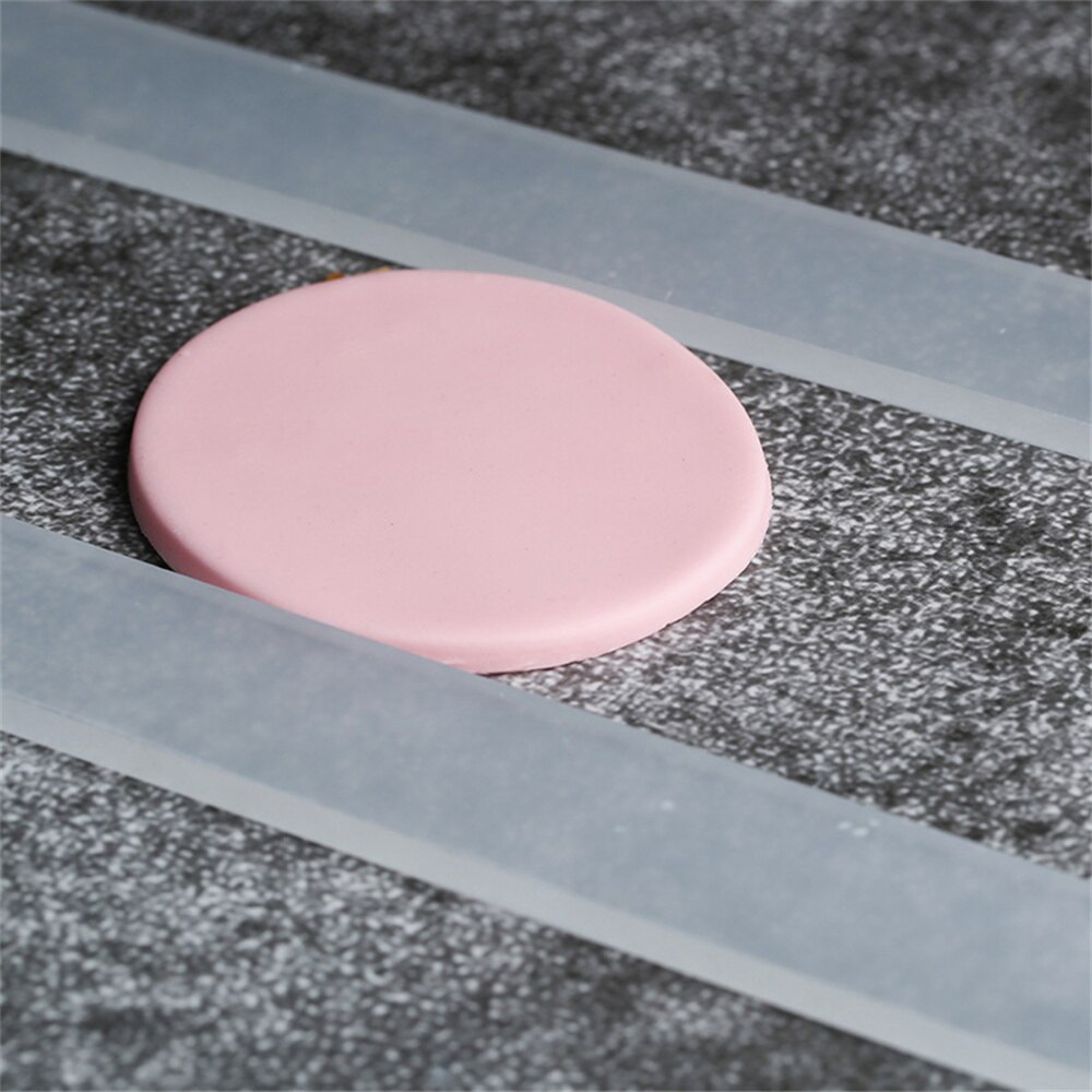 2PCS Acrylic Biscuit Rolling Pin Guides Measuring Dough Strips Thickness Balance Ruler Cookie Smoother Kitchen Accessories