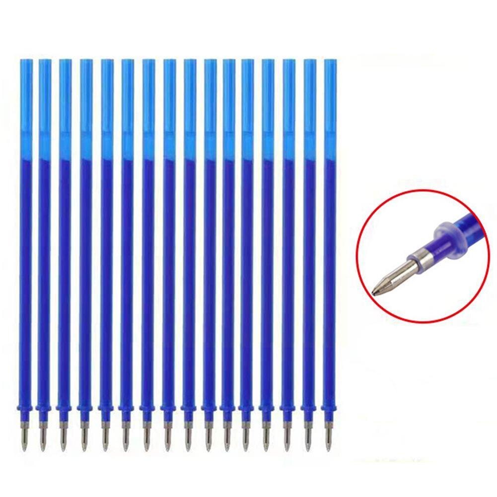 20pcs Erasable Pen Refill Gel Pen Refill 0.5mm Blue Pens Handle Refill Office Refill Rod Ink Writing Shool Black Tools Wash K0x8