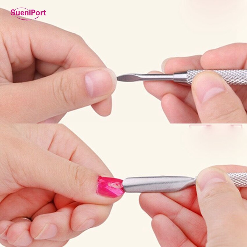 Sune l port 5 stk cuticle pusher død hudfjerner manicure nail art cutter pedicure værktøj neglelakfjerner