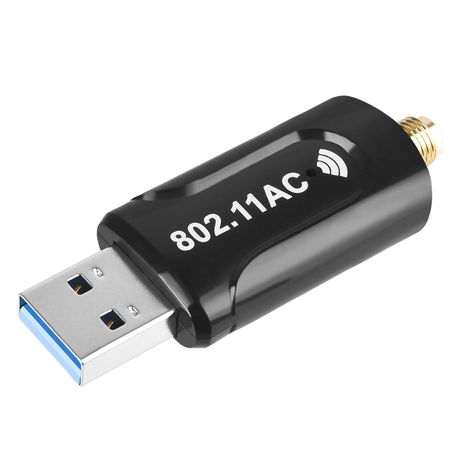 Usb wifi dongle adaptador 1200mbps de rede sem fio para computador portátil desktop antena