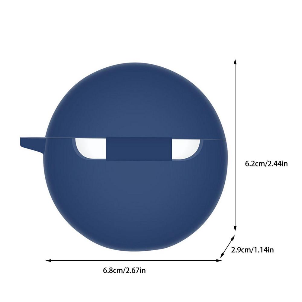 Wireless Earphone Case For OPPO Enco Buds 2 Earphones Shockproof Anti Lost Silicone Shell Anti Dust Protective Air Buds Cover: dark blue