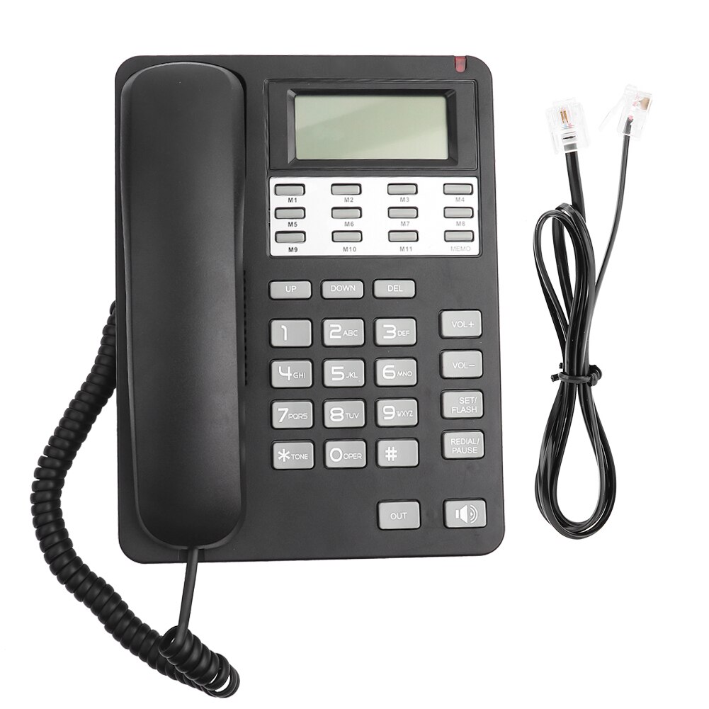 Vaste Telefoon Thuis Desktop Vaste Bedrade Telefoon Thuis Draadgebonden Telefoon Met Lcd-scherm Voor Home Office Business Hotel