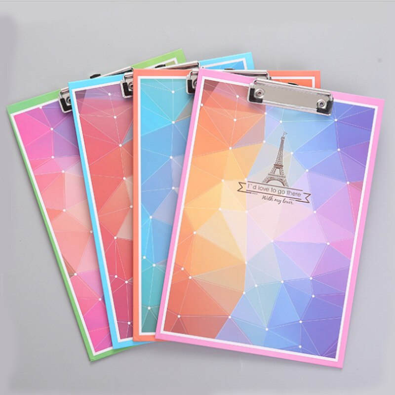 kreskówka pisanie pokładzie klip Podkładka student notatki A4 folderu pokładzie świeże materiały biurowe notatki