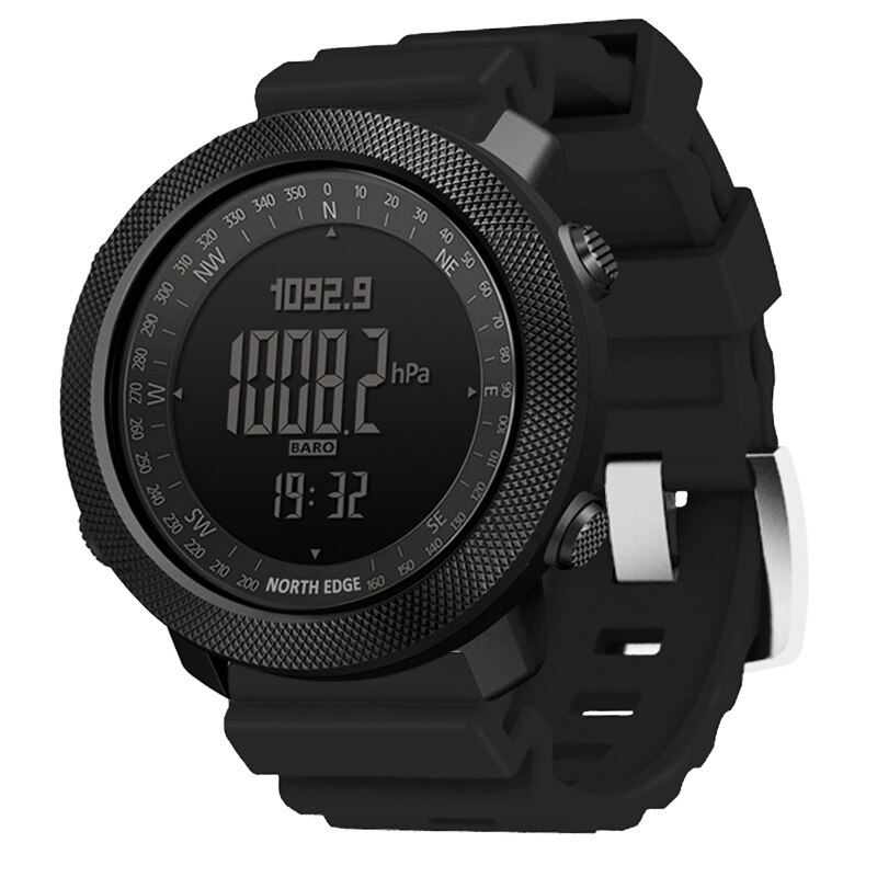 Noord Rand Mannen Sport Horloges Hoogtemeter Barometer Kompas Thermometer Stappenteller Wereldtijd Horloges Digitale Running Wandelen Horloges