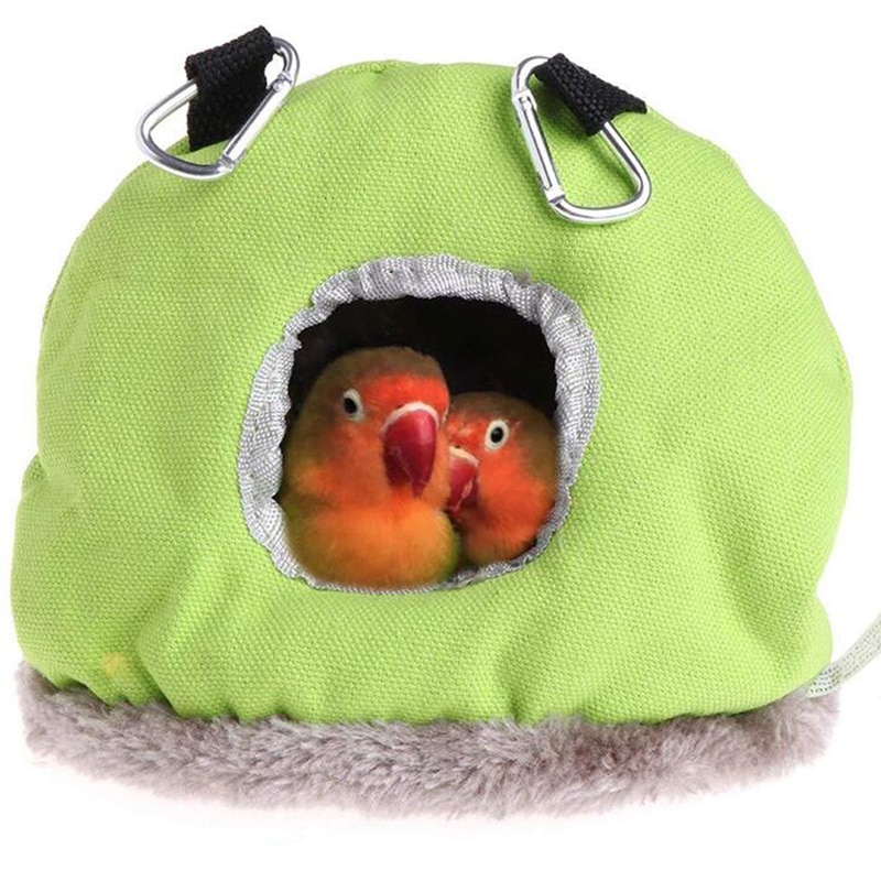 Pet Bird Parrot Warm Hammock Cage Soft Hut Tent Bed Hanging Cave Bird's Home Pet Bird Nest