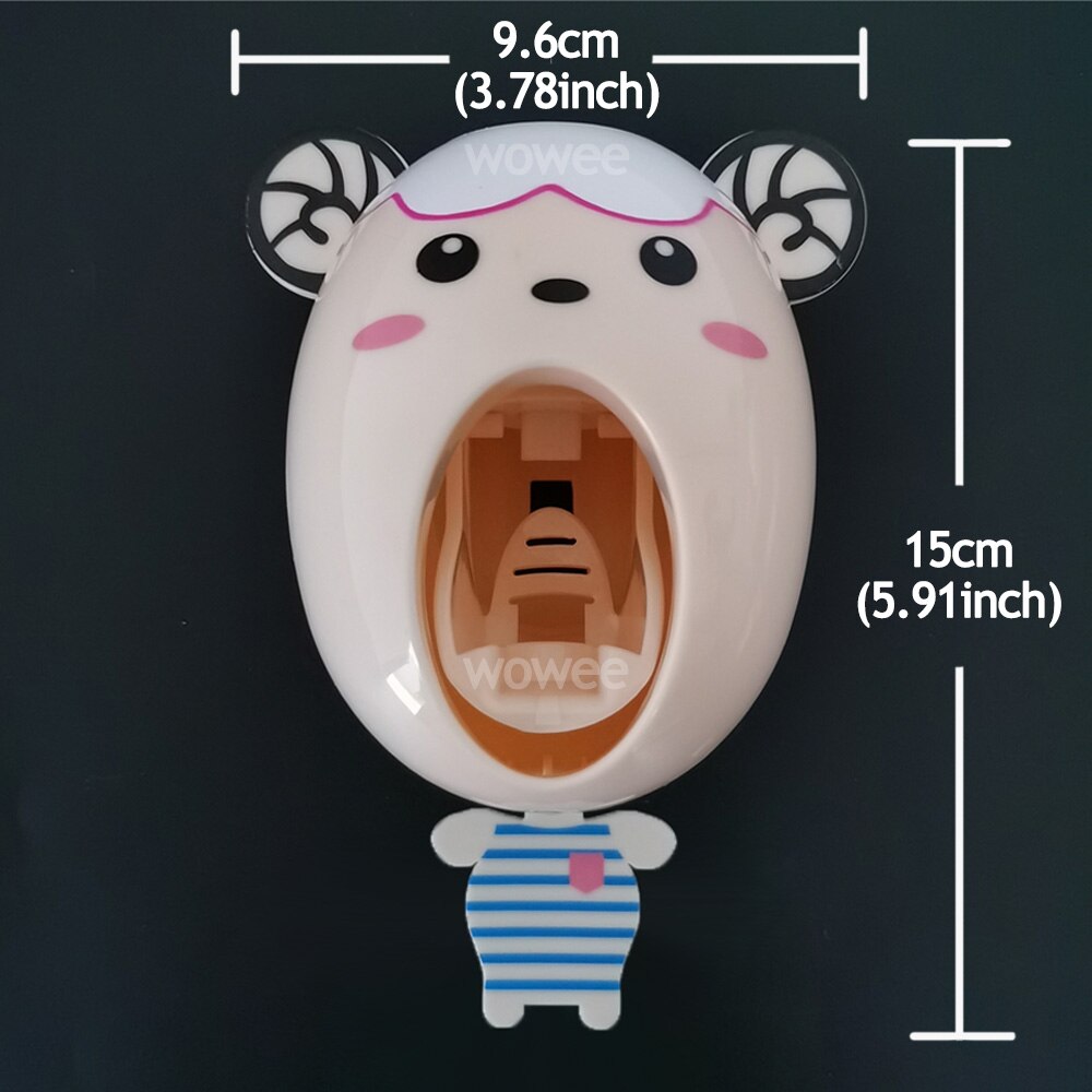 Bathroom Household Toothbrush Table Children's Automatic Toothpaste Dispenser Toothbrush Holder Plastic Eco-friendly