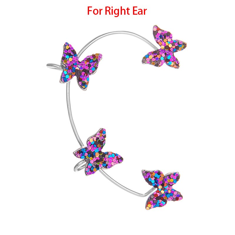 1Pc Koreaanse Vlinder Oor Manchet Zonder Piercing Voor Vrouwen Mode Fonkelende Dier Clip Op Oorbellen Lady Wedding Party Sieraden: 10
