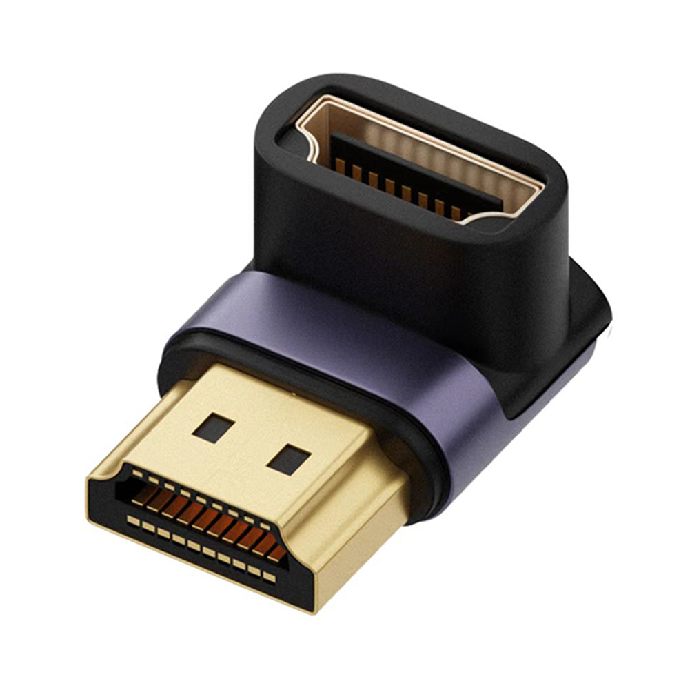 HDMI-compatibele adapter 90 270 graden haakse man-vrouw converter 8K HD-connector Mini / Micro HDMI-compatibele extender: green