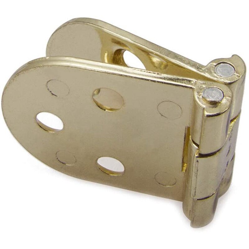 4Pcs Pure Copper Half-Circle Folding Hinge Thickened Table Top Hinge 180 Degree Flap Hinge Including Screws