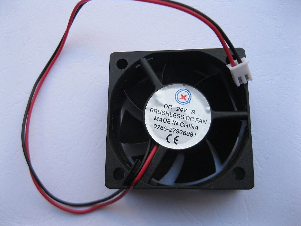 2 Stuks Borstelloze Dc Cooling Fan 7 Blade 5015S 24V 50x50x20mm