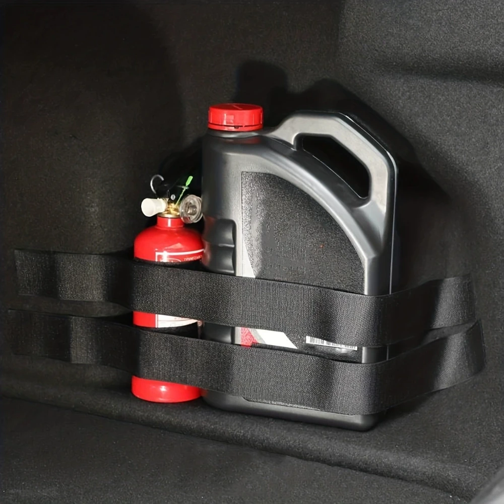 Organisateur de coffre de voiture, ruban magique en Nylon ferme, rangement de ceinture fixe, outils automobiles, ceinture de fixation, stockage d'extincteur