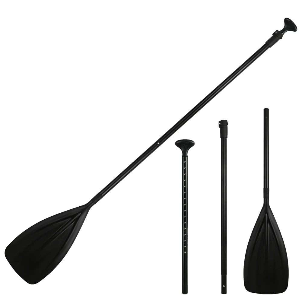 3-Piece Detachable SUP Paddle Adjustable Length Stand Up Paddleboard Paddles Aluminum Alloy SUP Surfpaddle for Canoe Kayaking