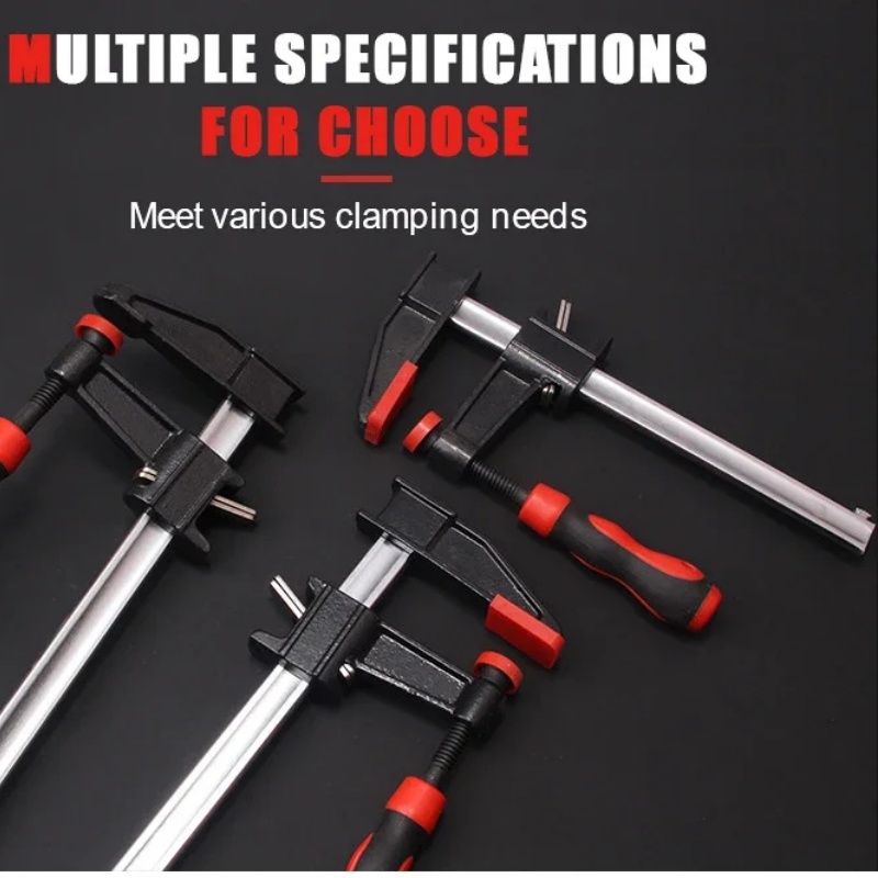 Fute 6/12/18 tums träbearbetningsklämmor f-klämma justerbara stångklämmor träbearbetning snabbklämmor fixtur hem gör-det-själv handverktyg