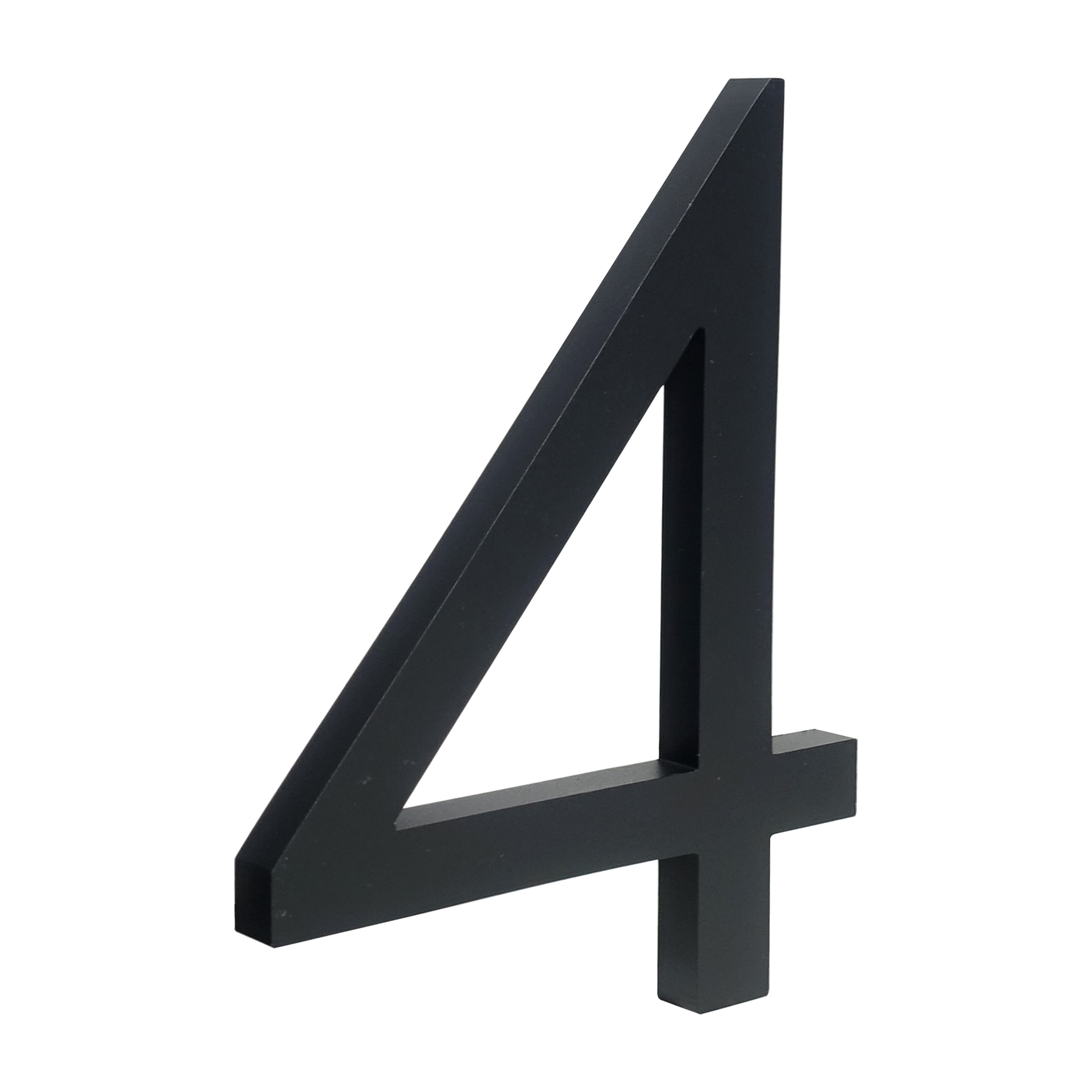 Stort svart husnummer flytende skilt 15cm moderne dørnummer bygningsskilt utendørs husnummer numeros casa adresseskilt: 10cm / 4