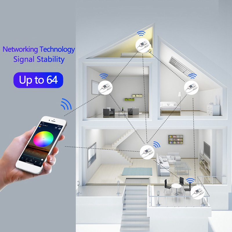 BT MESH DC5V-24V Bluetooth LED Controller RGB LED Rgb Strip Light Controller For 5050 2835 Tape