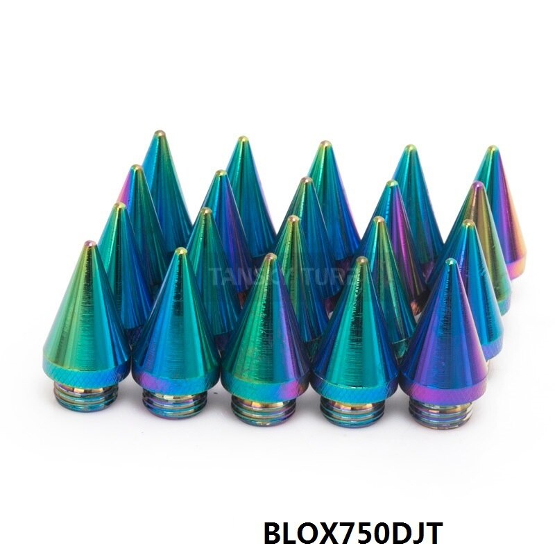 Blox – écrous de roue prolongés 50MM, avec pointes, pour jantes m12x1, 5/m12x1, 25, EP-BLOX750DJT-ALBZ
