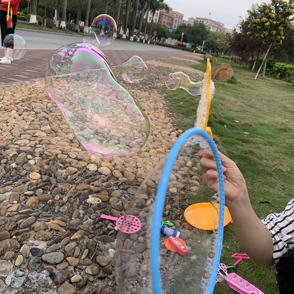 6 Stks/set Water Blazen Speelgoed Bubble Zeep Bubble Wand Set Outdoor Kid Speelgoed Ouder-kind Uitwisseling Interactieve Speelgoed Giant bubble Blow