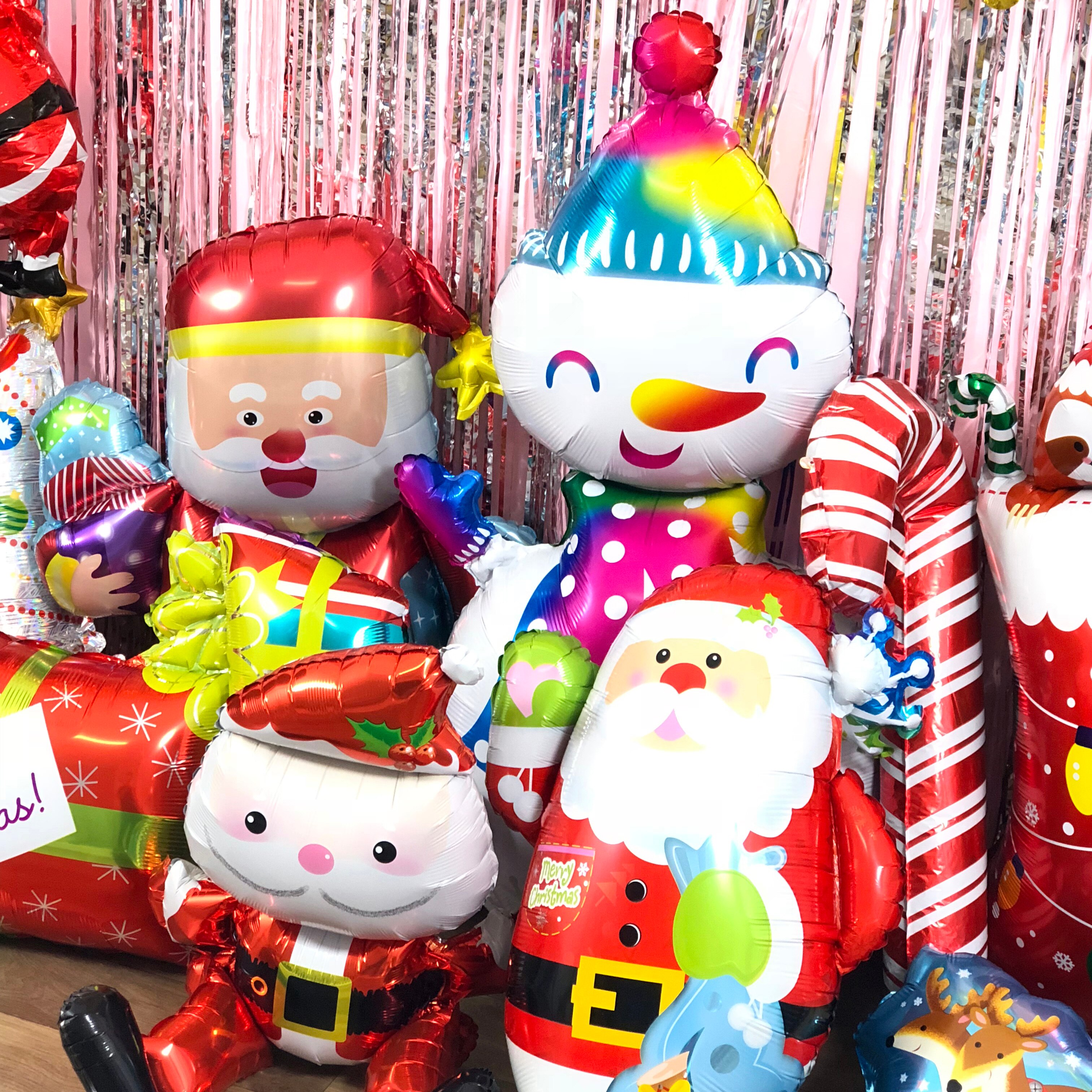 God jul ballonger jultomten snögubbe träd år jul ballonger fest dekoration ballonger