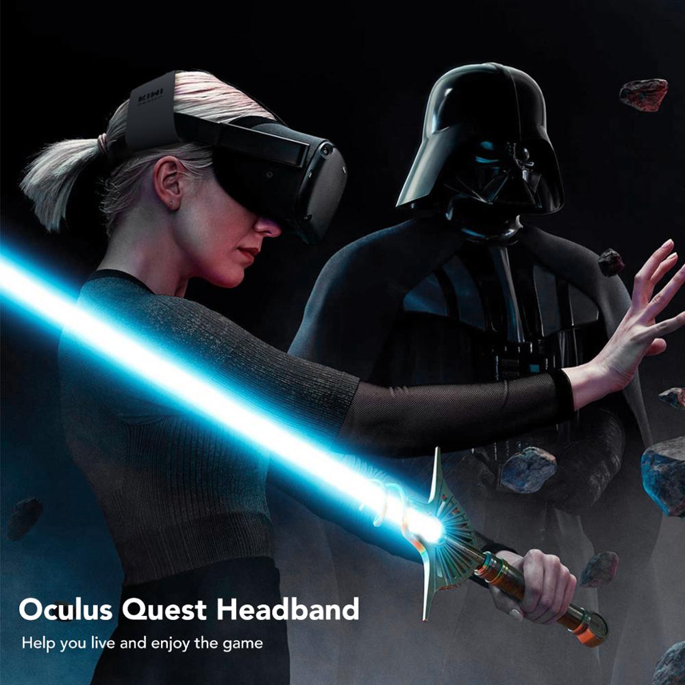 KIWI Headband Head Strap for Oculus Quest , Comfortable PU Leather & Reduce Head Pressure VR Accessories