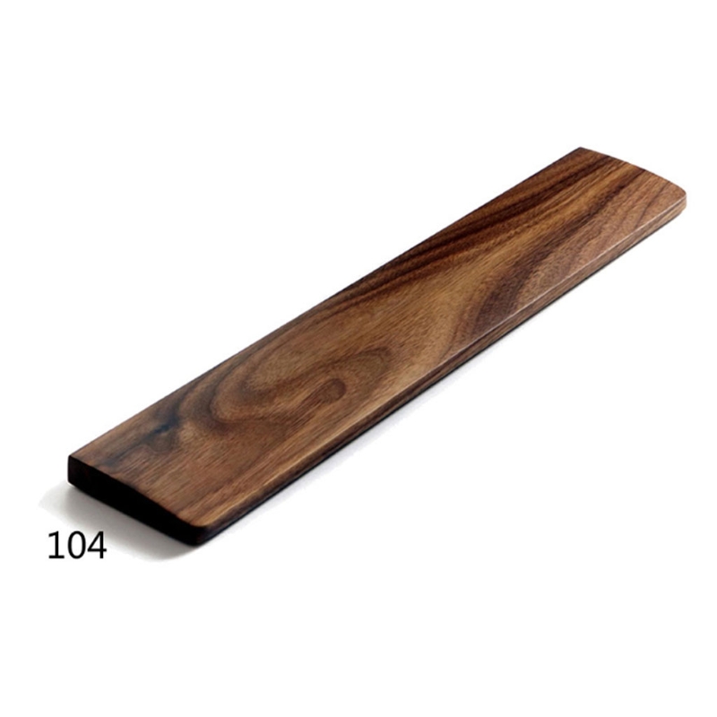 Zweihand-Tastatur aus Holz für Handballenauflage, Tastatur-Handgelenkauflage, Nussbaum-Handgelenk: Beige