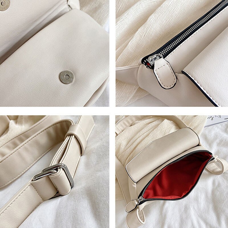 Mode Taille Tassen Voor Vrouwen Pu Lederen Fanny Packs Dames Kleine Crossbody Tassen Vrouwelijke Riem Borst Zakken
